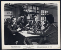 Patrick Holt, Herbert Lom, Guy Rolfe and Philo Hauser in The Girl in the Painting