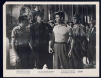 Don Gordon, Emile Meyer, Glen Roberts and cast members in Girls in the Night