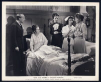 Charles Butterworth, Edith Barrett, Marie Blake, Peggy Ryan and Fay Helm in Give Out, Sisters