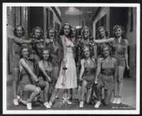 Vera Zorina and the 'Gorgeous' Goldwyn Girls cast members in The Goldwyn Follies