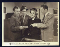 Robert Williams, Kenneth Patterson, Marjorie Reynolds and John Archer in The Great Jewel Robber