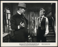 Ward Bond and Whit Bissell in The Great Missouri Raid