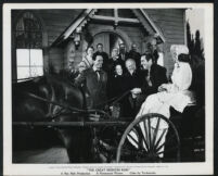Wendell Corey, Anne Revere, Edgar Buchanan, Macdonald Carey, Ellen Drew and cast members in The Great Missouri Raid