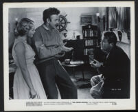 John Lemont gives direction to actors, Marcia Ashton and Wayne Morris, on the set of The Green Buddah