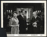Paula Raymond, Van Johnson and Lewis Stone in Grounds for Marriage