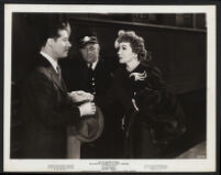 Don Ameche, Arthur Loft and Claudette Colbert in Guest Wife