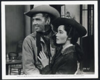 Audie Murphy and Susan Cabot in Gunsmoke