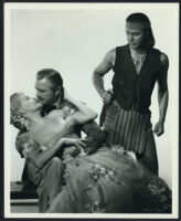 Robert Young, Janis Carter, and Jack Buetel in The Half-Breed