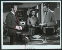 Paulette Goddard, Fred Clark, and Macdonald Carey in Hazard