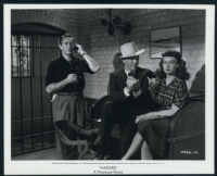 Paulette Goddard, Macdonald Carey, and Frank Fenton in Hazard