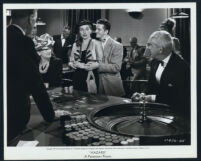 Paulette Goddard, Stanley Clements, and extras in Hazard