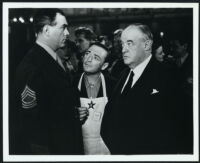James Flavin, Peter Lorre, Sydney Greenstreet in Hollywood Canteen