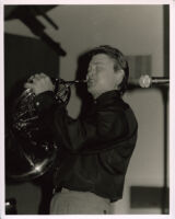 Richard Todd playing the French horn, Los Angeles, July 2000 [descriptive]