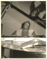 Cyrus Chestnut playing the piano in Los Angeles, May 1996 [descriptive]