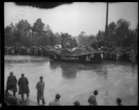 "Columbia the Gem of the Ocean" float in the Tournament of Roses Parade, Pasadena, 1934