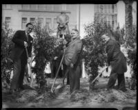 Tree planting ceremony honoring Beethoven's Ninth Symphony, April 20th, 1934.