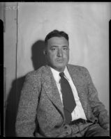 E.V. Durling, newspaper columnist, Los Angeles, 1930s