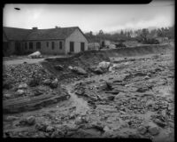 Channel for flood waters, Los Angeles, 1934