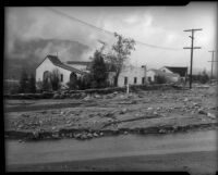 Ramsdell Avenue after flood, La Crescenta-Montrose, 1934