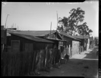 Slum sought out during a SERA housing study, Los Angeles, 1934
