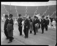 Civil War veterans parade on Memorial Day, Los Angeles, 1935