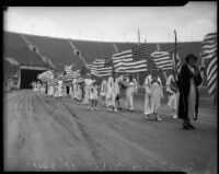 Civil War veterans parade on Memorial Day, Los Angeles, 1935