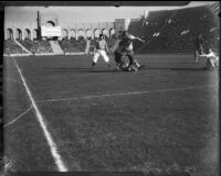 UCLA plays USC at the Coliseum, Los Angeles, 1935