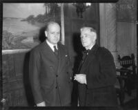 Frank Walker and Richard Kilroy, circa November 1935