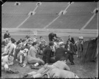 UCLA Bruins before Loyola Marymount Lions game at Los Angeles Memorial Coliseum, circa 1935