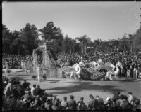 "Chinese Empress" float in the Tournament of Roses Parade, Pasadena, 1936