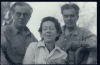 Aldous and Maria Huxley with Julian Huxley [descriptive]