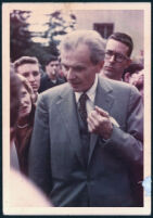 Aldous Huxley in a crowd at UC Berkeley (1) [descriptive]