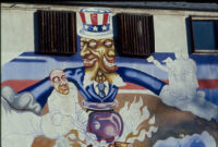 Detail of mural by unknown artist