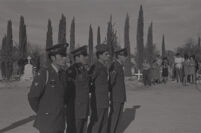 Veteran's funeral ceremony at local cemetary