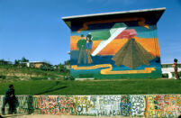Mechicano Murals at Public Housing