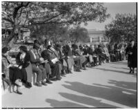 Spectators on Derby Day at Santa Anita, February 22, 1937.