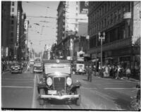 Ambulance in downtown Los Angeles.