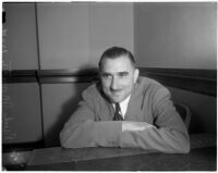 Paul Mantz, motion picture stunt pilot and consultant.  Circa February 1936.