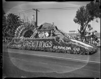 Alameda County float in the Admission Day parade, Santa Monica, September 9, 1937
