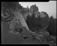 Elysian Park landslide, Los Angeles, November 1937