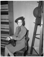 Mona J. Pickett, possibly in connection to her divorce from Carl J. Pickett, Los Angeles, 1940