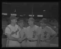 Los Angeles Angels and Hollywood Stars baseball team members, Los Angeles, 1956