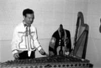 Donn Borcherdt playing the marimba