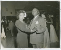 Sadie Louise and Dewey D. Davidson at a dance, Los Angeles, 1940s