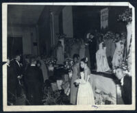 Walter L. Gordon, Jr. as Master of Ceremonies at a Cavalrette Social Club event, Los Angeles, 1940s