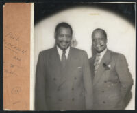 Paul Robeson and C. W. Hill, Los Angeles, 1940s