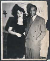 Harry "Sweets" Edison and an unidentified woman, Los Angeles, 1940s