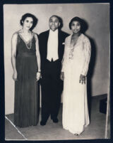 Netta Paullyn Garner, George Garner and Marian Anderson, Los Angeles, 1940s