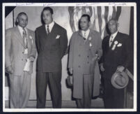 Norman O. Houston, Joe Louis, Charles Matthews, and Fred Roberts, Los Angeles, 1940s