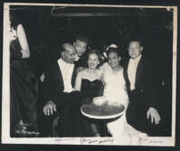 "Red" Davis and Kenneth Harris with wives, Los Angeles 1940s